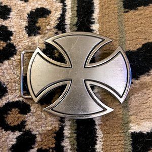 CLASSIC OVAL CROSS BELT BUCKLE